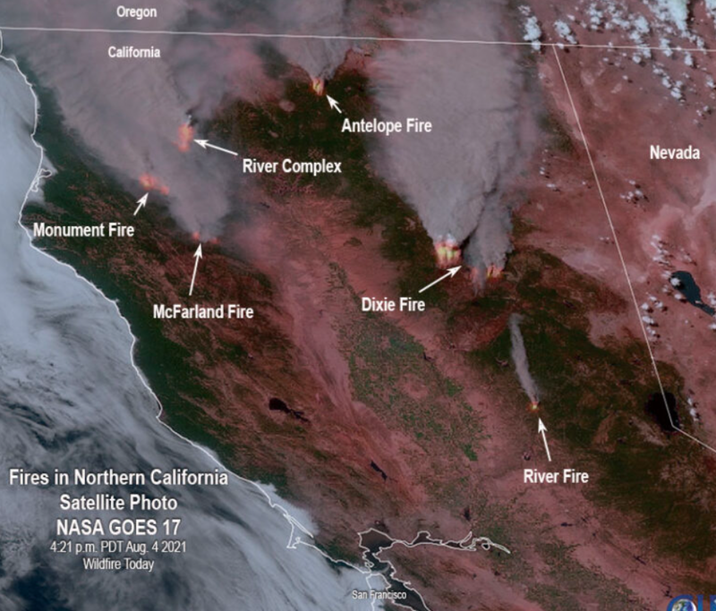 Lightning brings danger of new wildfires to California